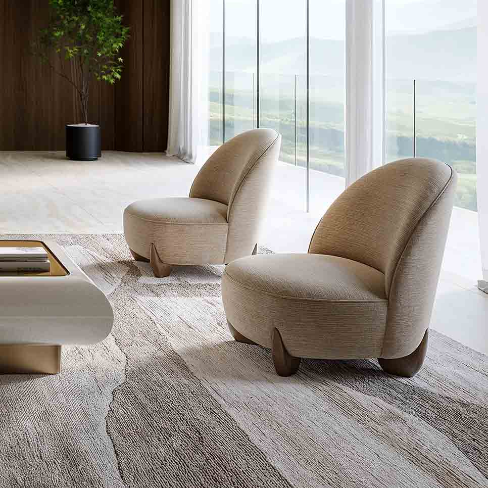 Seta Chair | Caracole Spring 2025 Collection | Elegant Contemporary Luxury Exclusive Designer Furniture