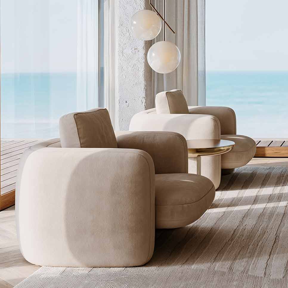 Overlap Chair | Caracole Spring 2025 Collection | Elegant Contemporary Luxury Exclusive Designer Furniture