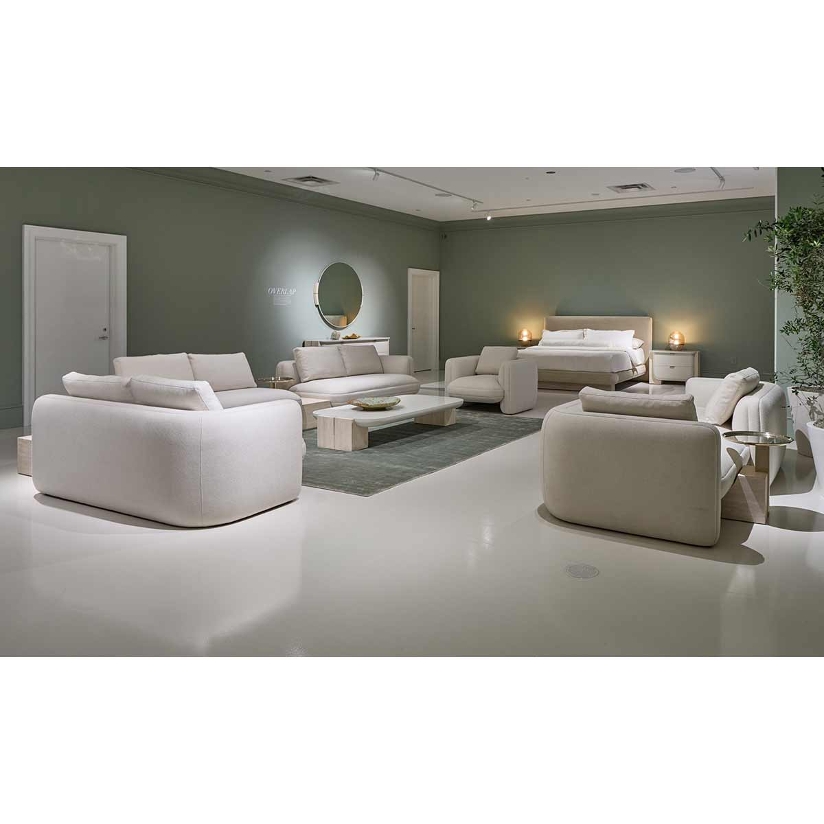 Overlap Bedroom Chaise Ecru | Caracole Spring 2025 Collection | Elegant Contemporary Luxury Exclusive Designer Furniture