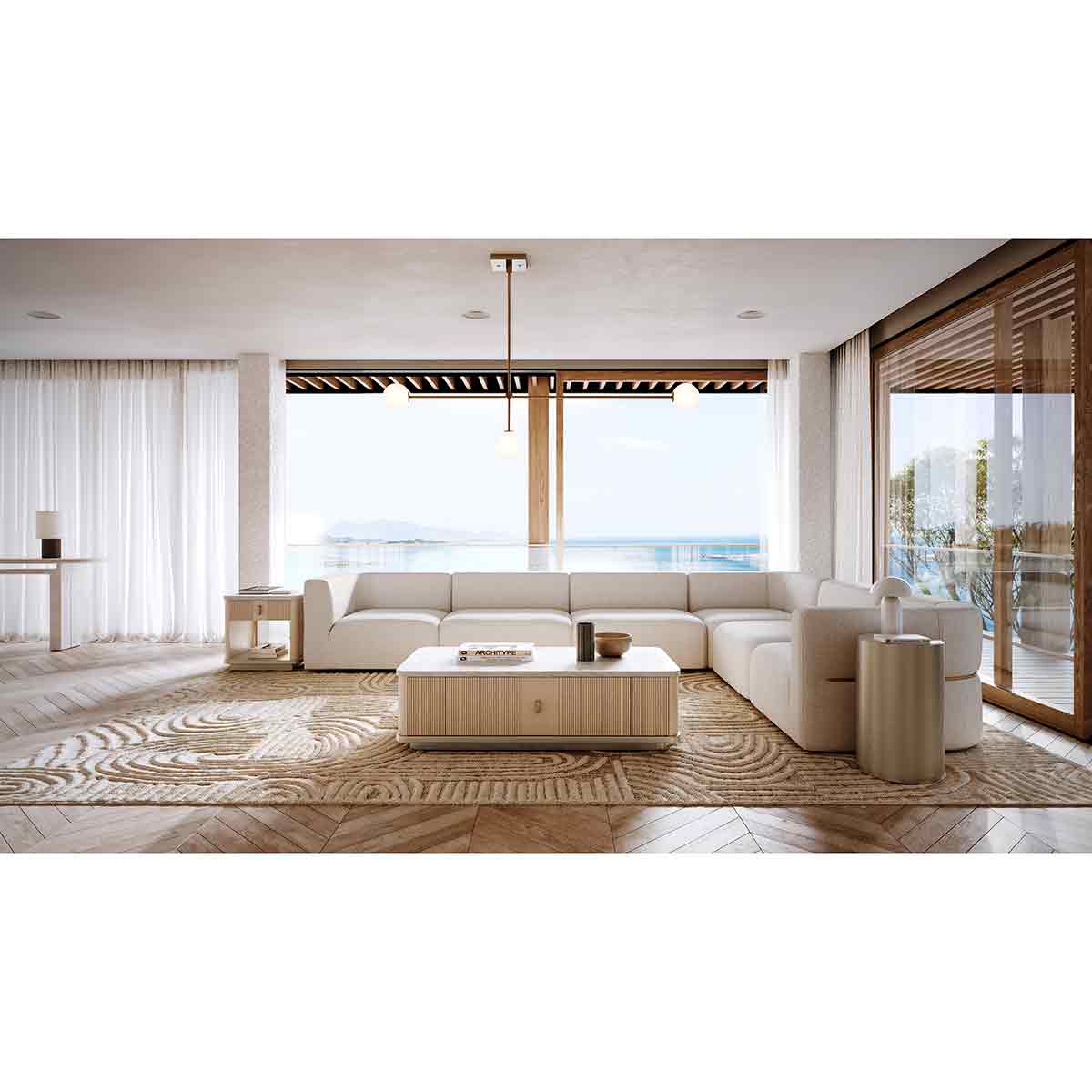 Rhythm Sectional Sofa | Caracole Spring 2025 Collection | Elegant Contemporary Luxury Exclusive Designer Furniture