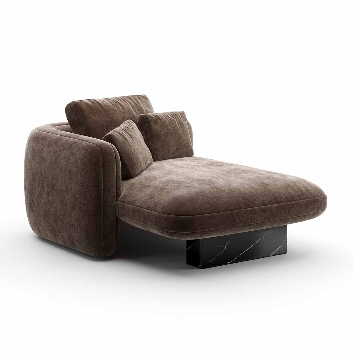 Overlap Sectional Dark Taupe | Caracole Spring 2025 Collection | Elegant Contemporary Luxury Exclusive Designer Furniture