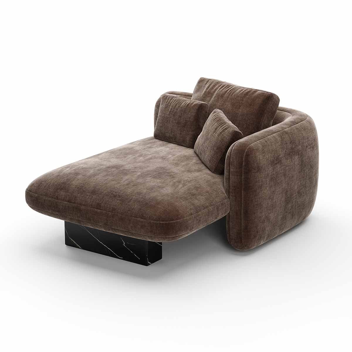 Overlap Sectional Dark Taupe | Caracole Spring 2025 Collection | Elegant Contemporary Luxury Exclusive Designer Furniture