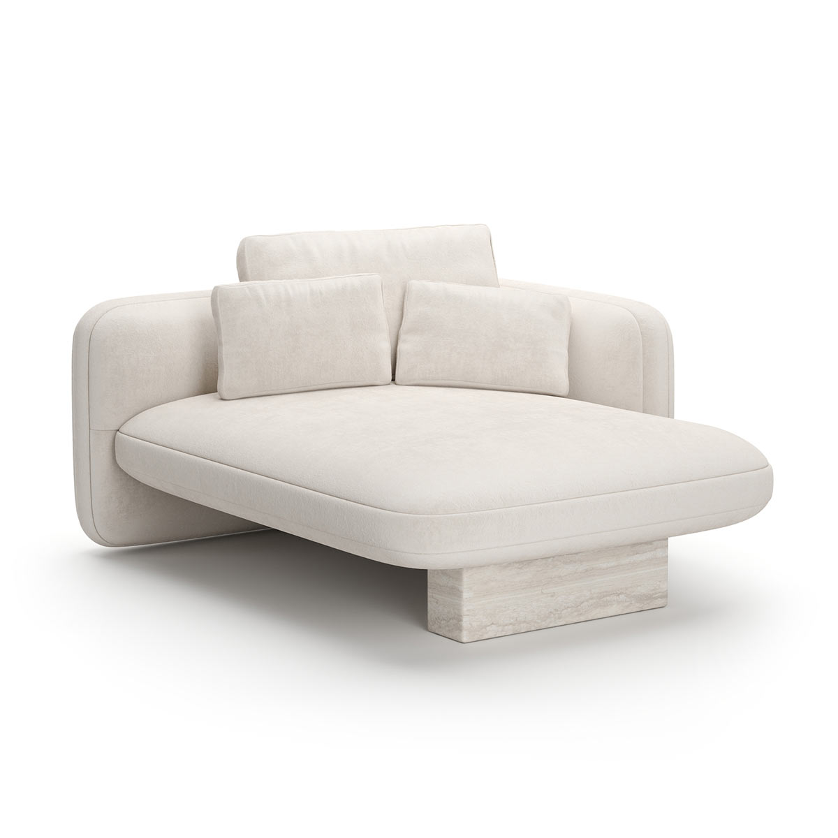 Overlap Sectional Sofa Ecru Linen | Caracole Spring 2025 Collection | Elegant Contemporary Luxury Exclusive Designer Furniture