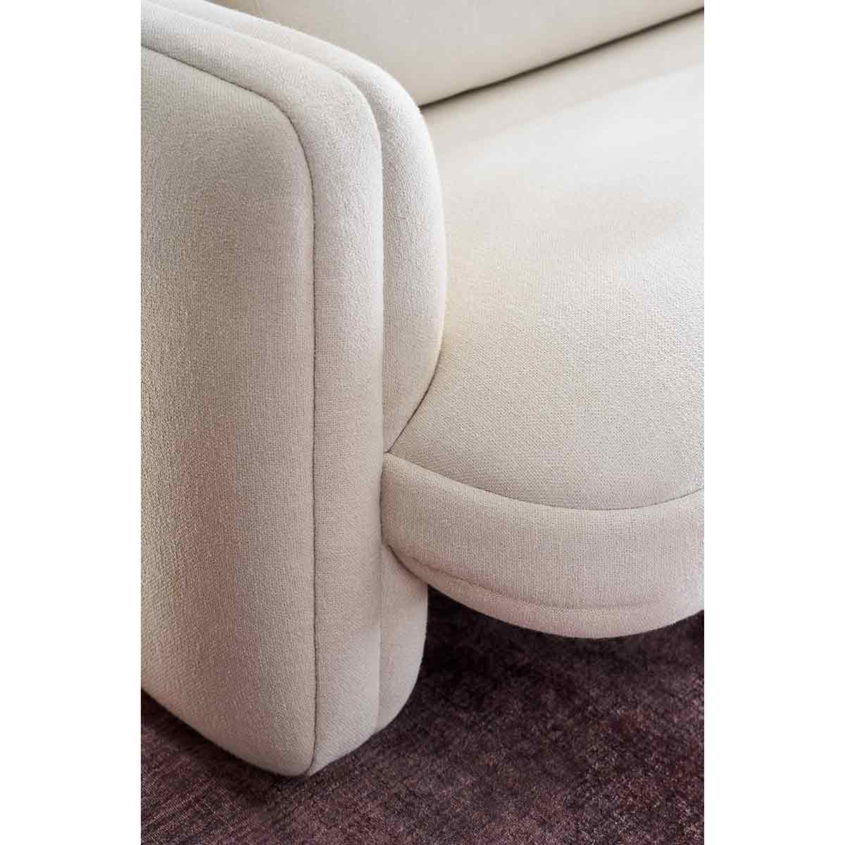 Overlap Sectional Sofa Ecru Linen | Caracole Spring 2025 Collection | Elegant Contemporary Luxury Exclusive Designer Furniture
