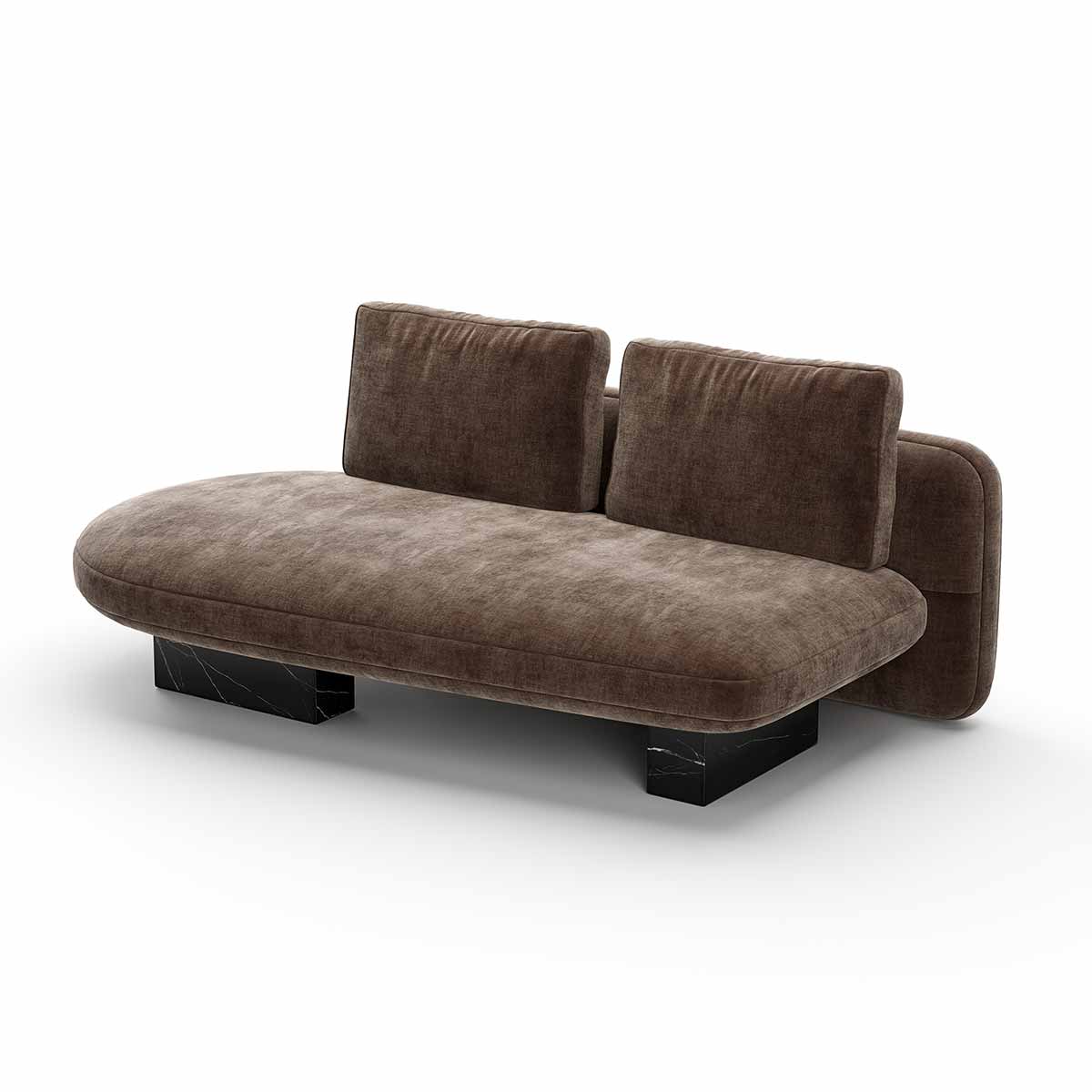 Overlap Sectional Dark Taupe | Caracole Spring 2025 Collection | Elegant Contemporary Luxury Exclusive Designer Furniture