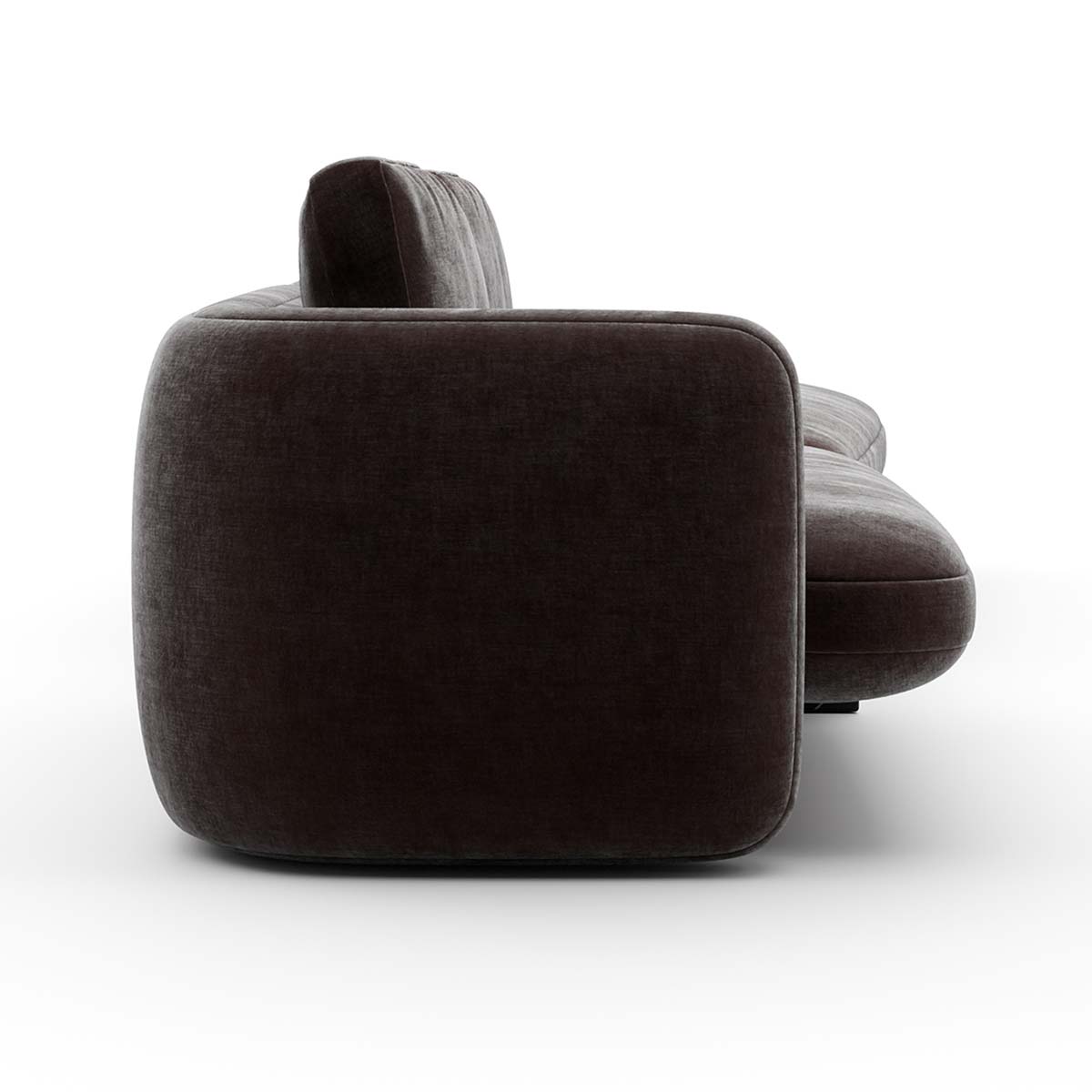 Overlap Sectional Dark Taupe | Caracole Spring 2025 Collection | Elegant Contemporary Luxury Exclusive Designer Furniture