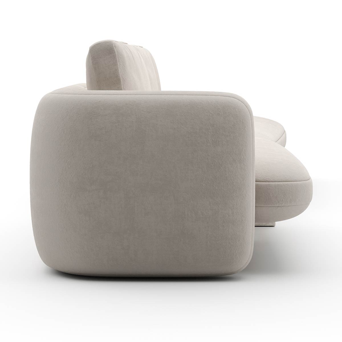 Overlap Sectional Sofa Ecru Linen | Caracole Spring 2025 Collection | Elegant Contemporary Luxury Exclusive Designer Furniture