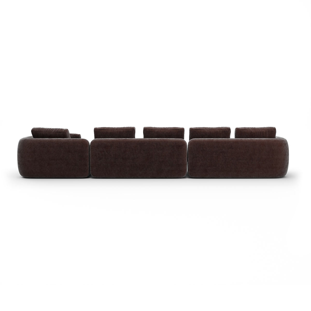 Overlap Sectional Dark Taupe | Caracole Spring 2025 Collection | Elegant Contemporary Luxury Exclusive Designer Furniture