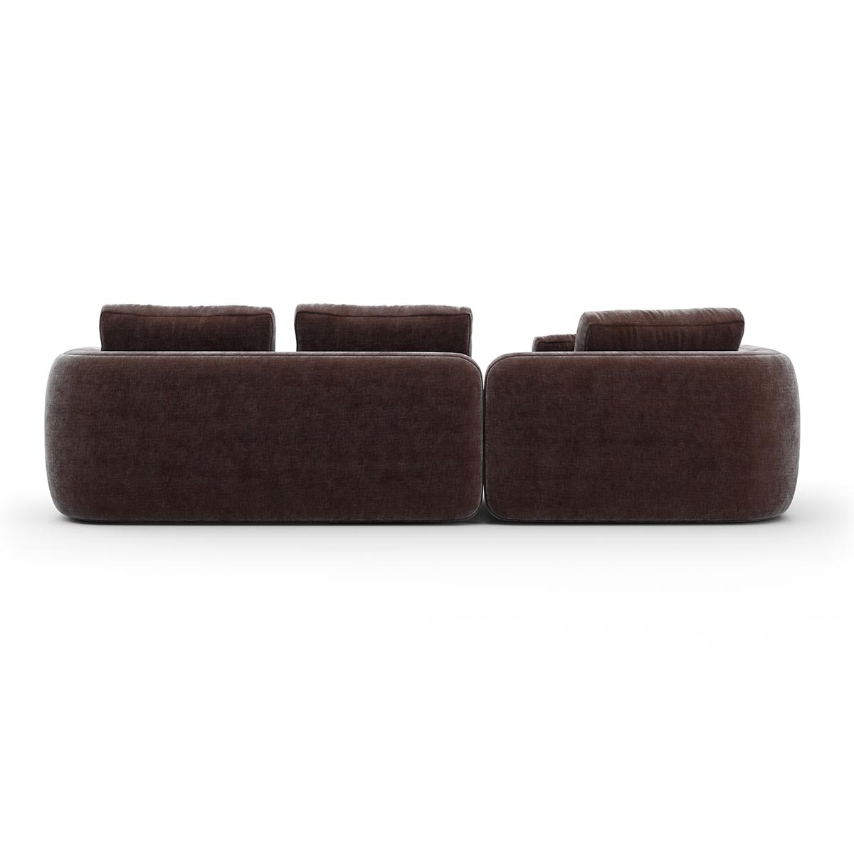 Overlap Sectional Dark Taupe | Caracole Spring 2025 Collection | Elegant Contemporary Luxury Exclusive Designer Furniture