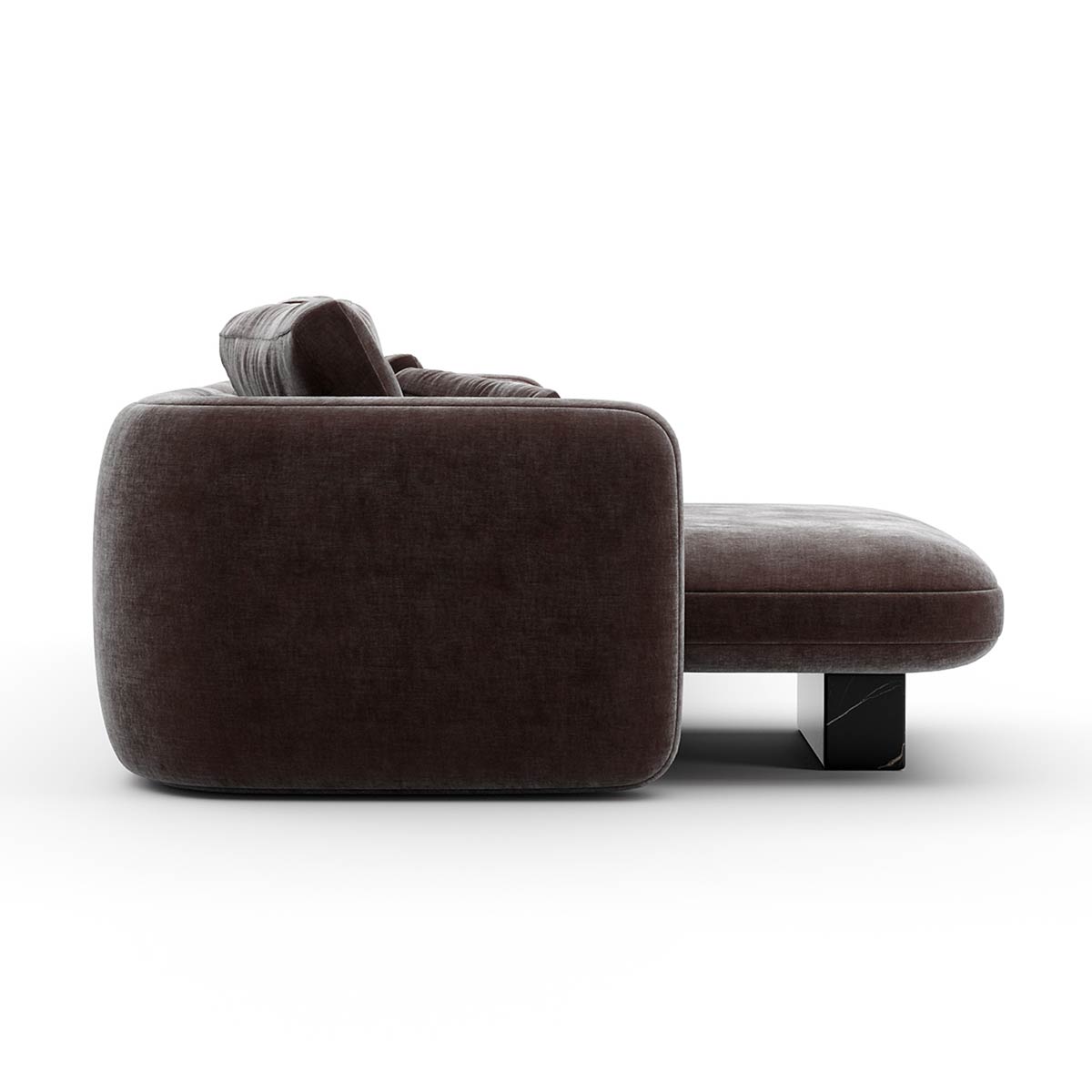 Overlap Sectional Dark Taupe | Caracole Spring 2025 Collection | Elegant Contemporary Luxury Exclusive Designer Furniture