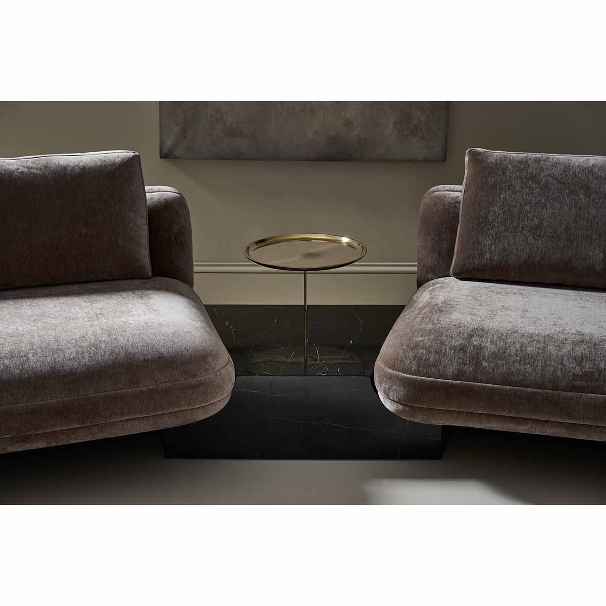 Overlap Sectional – Angle Wedge Dark | Caracole Spring 2025 Collection | Elegant Contemporary Luxury Exclusive Designer Furniture