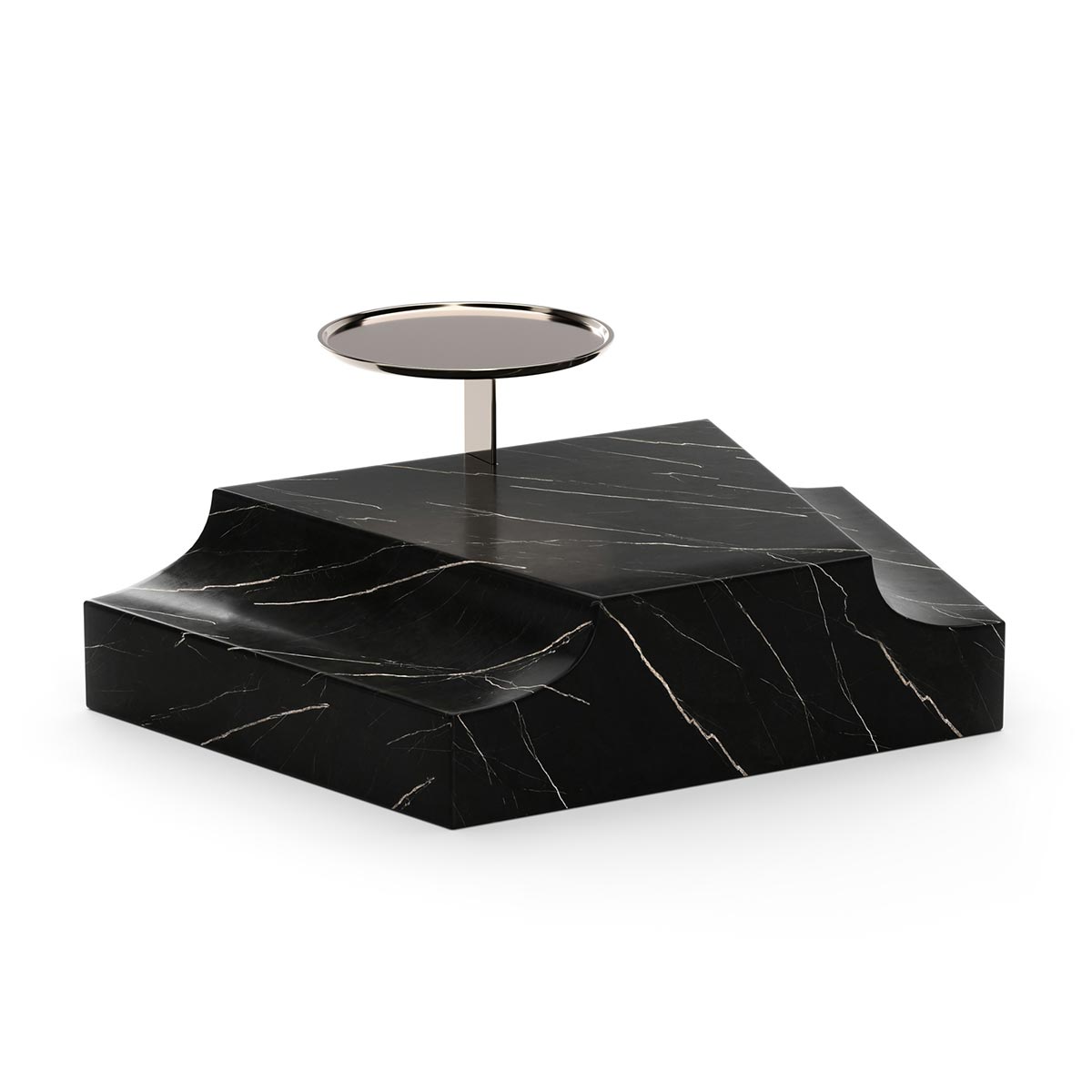 Overlap Sectional – Angle Wedge Dark | Caracole Spring 2025 Collection | Elegant Contemporary Luxury Exclusive Designer Furniture
