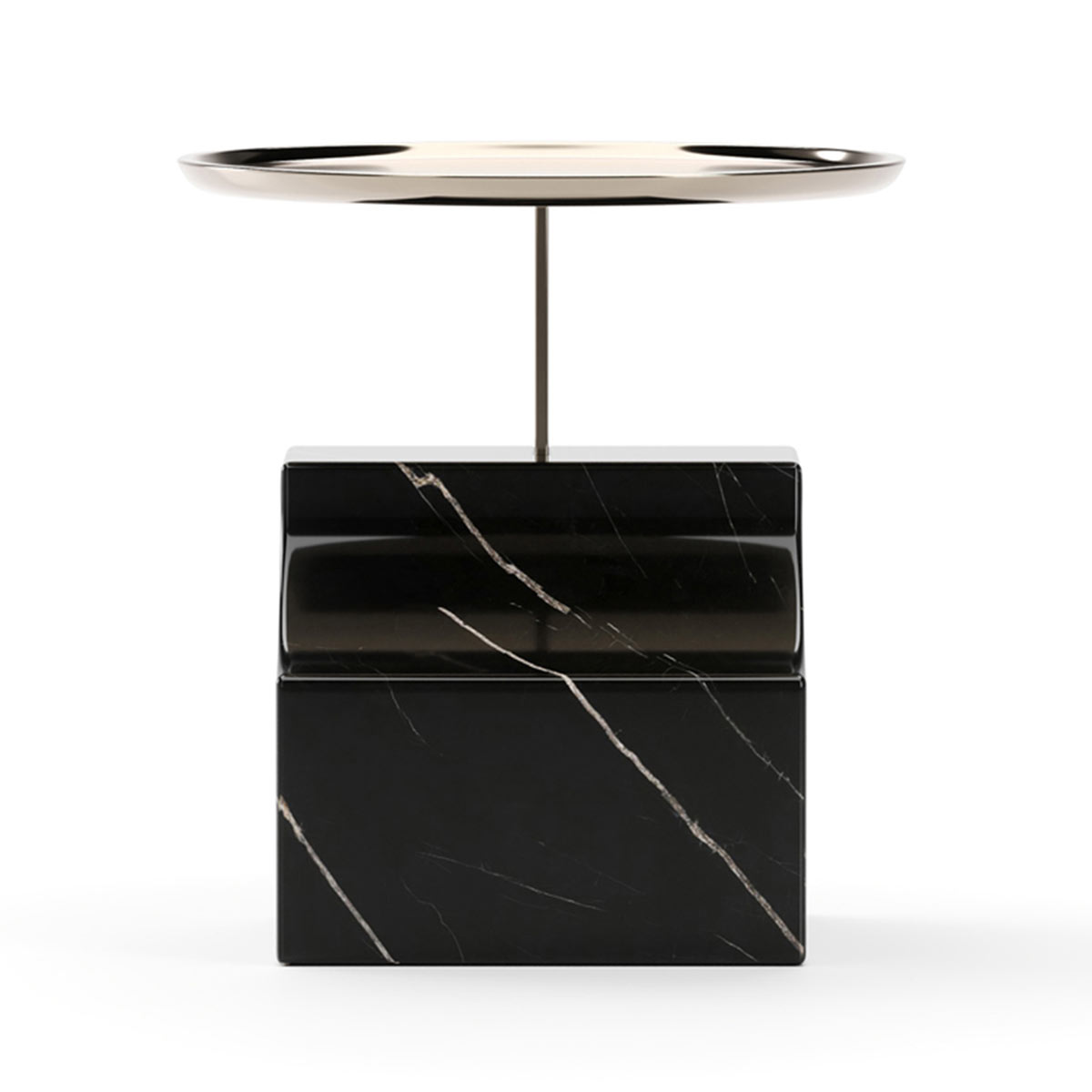 Overlap Sectional – Accent Table Dark | Caracole Spring 2025 Collection | Elegant Contemporary Luxury Exclusive Designer Furniture