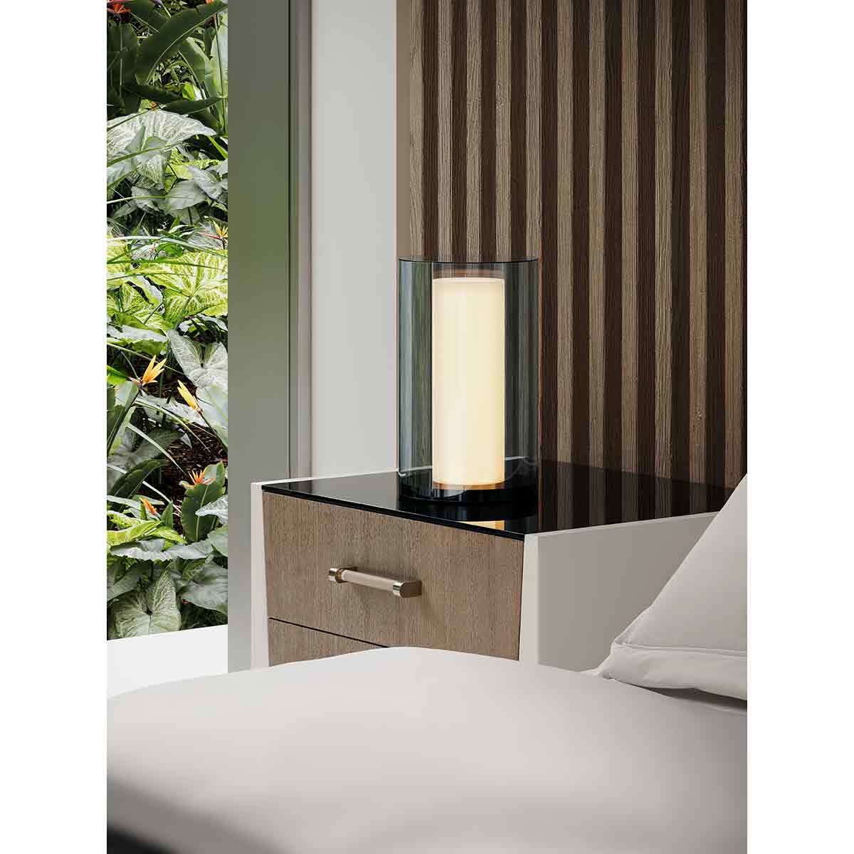 Counter Balance Nightstand | Caracole Spring 2025 Collection | Elegant Contemporary Luxury Exclusive Designer Furniture