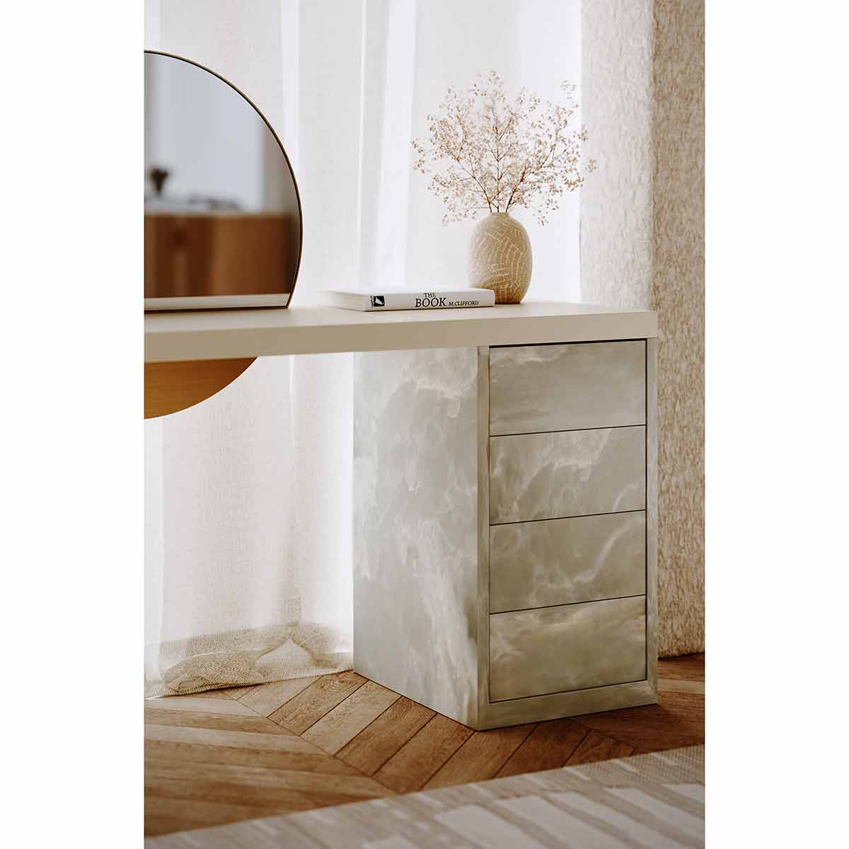 Monaco Vanity | Caracole Spring 2025 | Elegant Contemporary Luxury Exclusive Designer Furniture
