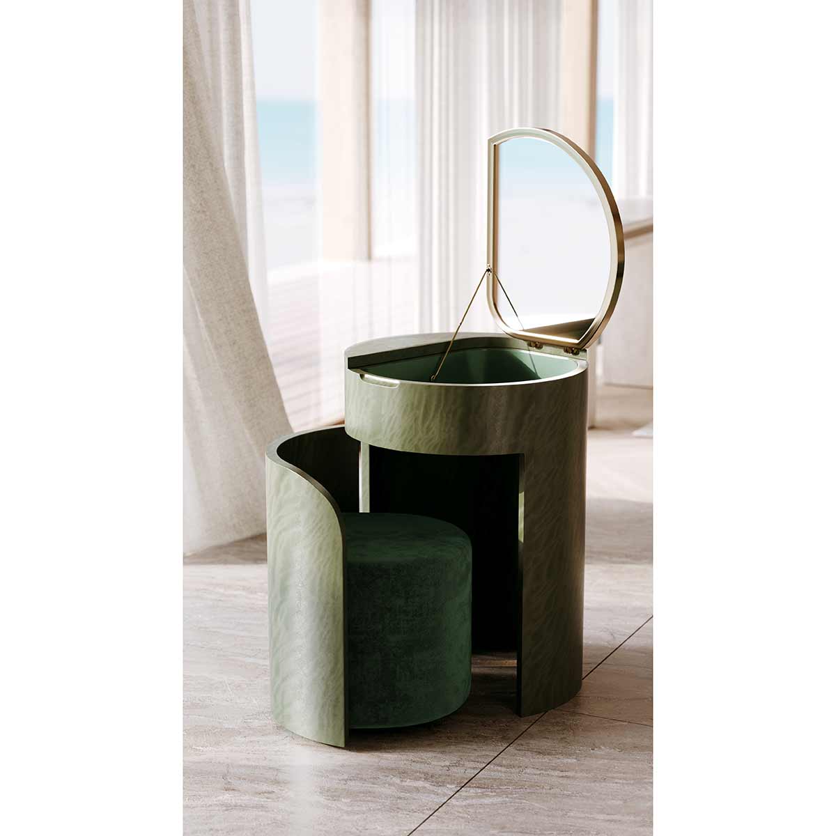 Absinthe Vanity | Caracole Spring 2025 Collection | Elegant Contemporary Luxury Exclusive Designer Furniture