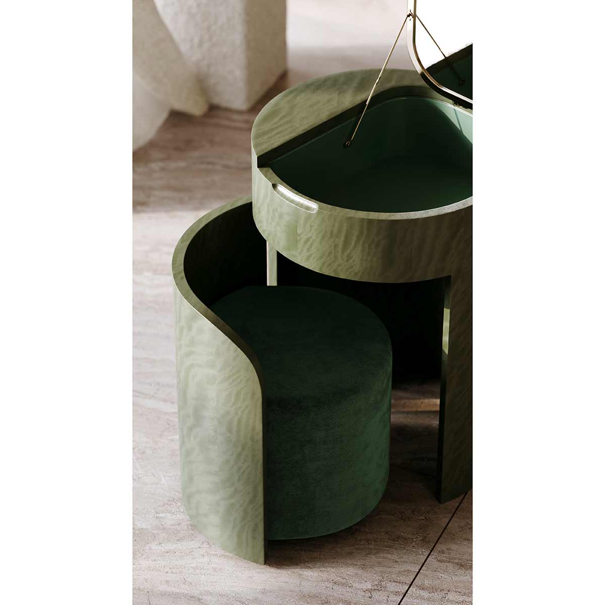 Absinthe Vanity | Caracole Spring 2025 Collection | Elegant Contemporary Luxury Exclusive Designer Furniture