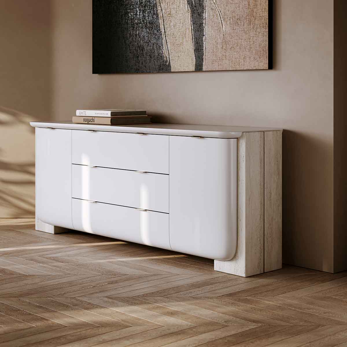 Overlap Sideboard Light | Caracole Spring 2025 Collection | Elegant Contemporary Luxury Exclusive Designer Furniture