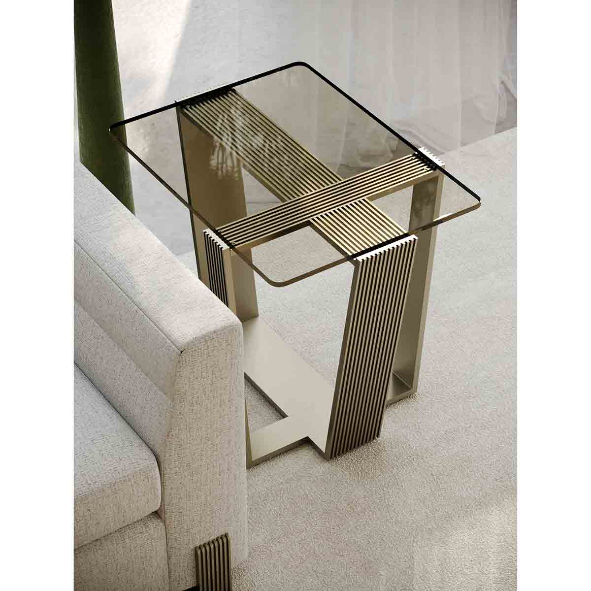 Counter Balance Side Table | Caracole Spring 2025 Collection | Elegant Contemporary Luxury Exclusive Designer Furniture