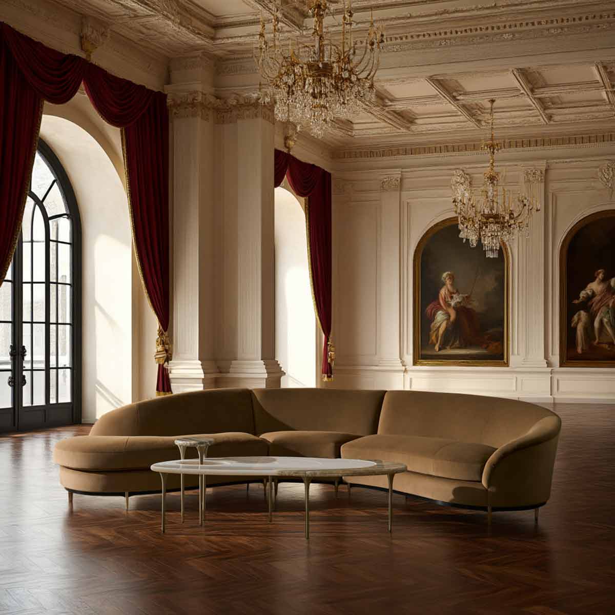 Three's Company Sectional Sofa | Caracole Classic Collection | Elegant Contemporary Luxury Exclusive Designer Furniture