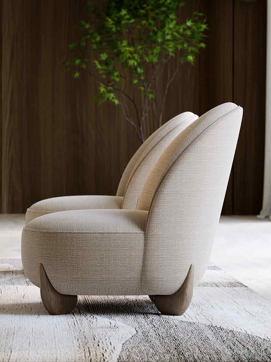 Seta Chair | Caracole Spring 2025 Collection | Elegant Contemporary Luxury Exclusive Designer Furniture