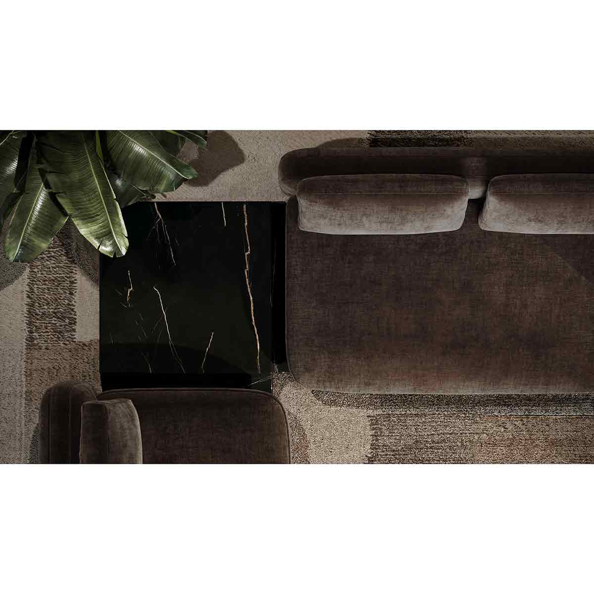 Overlap Sectional – Corner Wedge Dark | Caracole Spring 2025 Collection | Elegant Contemporary Luxury Exclusive Designer Furniture