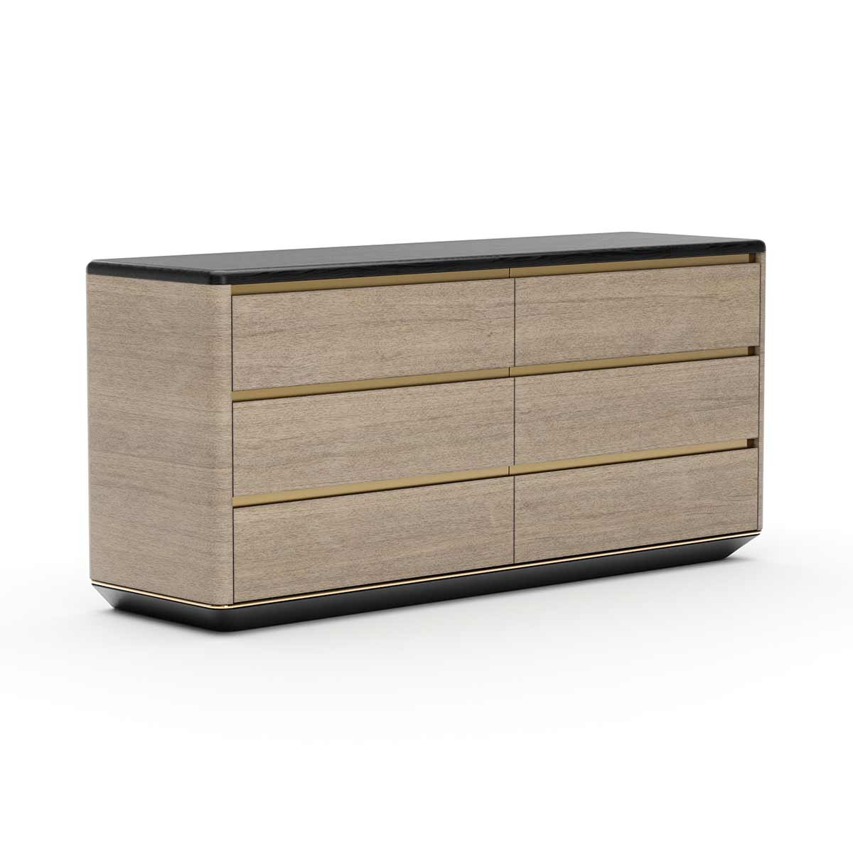 Madera Plinth Dresser – Chocolate | Caracole Fall 2025 | Elegant Contemporary Luxury Exclusive Designer Furniture
