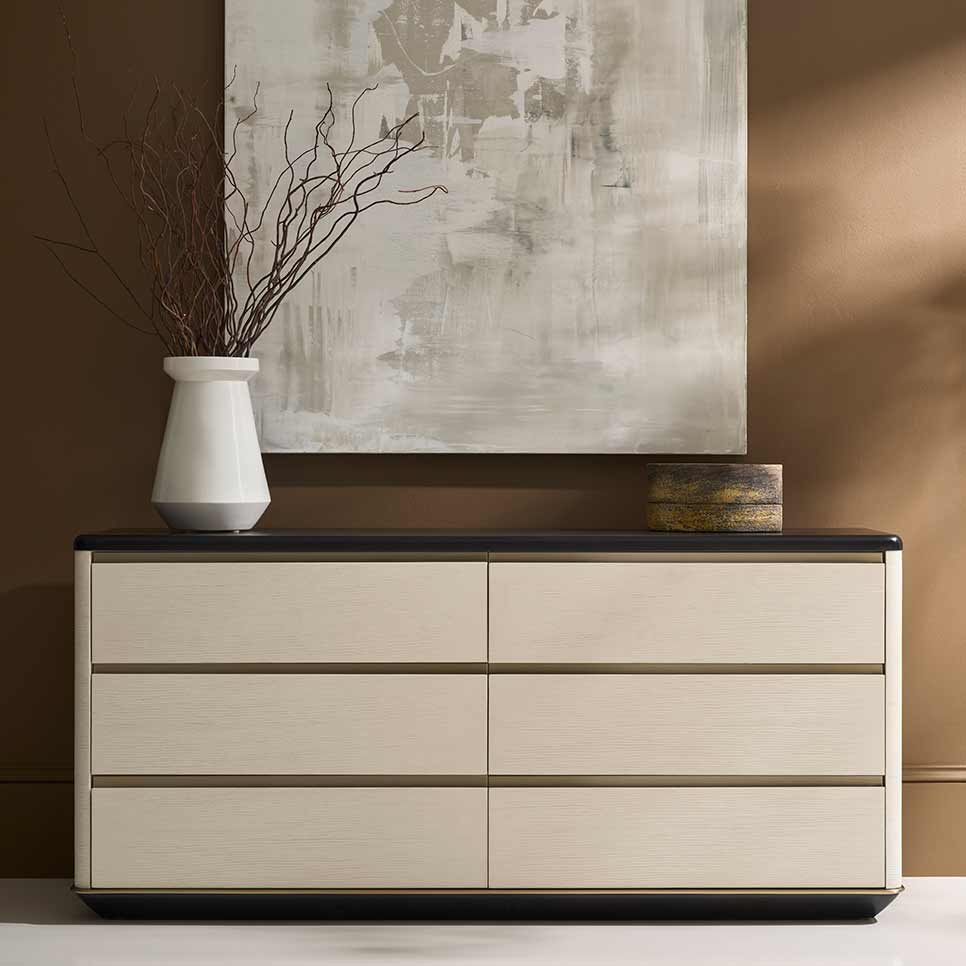 Madera Plinth Dresser – Opal | Caracole Fall 2025 | Elegant Contemporary Luxury Exclusive Designer Furniture