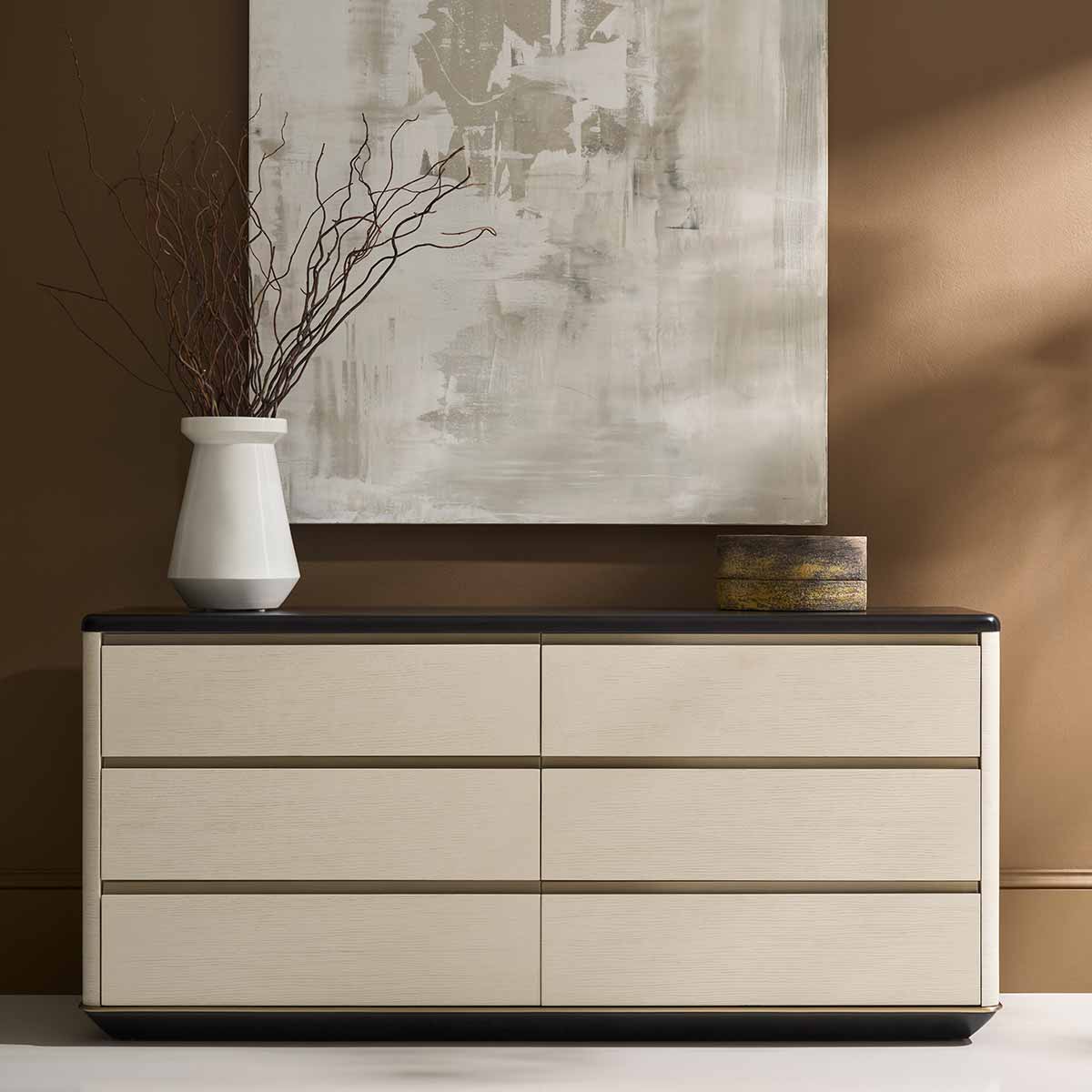 Madera Plinth Dresser – Opal | Caracole Fall 2025 | Elegant Contemporary Luxury Exclusive Designer Furniture