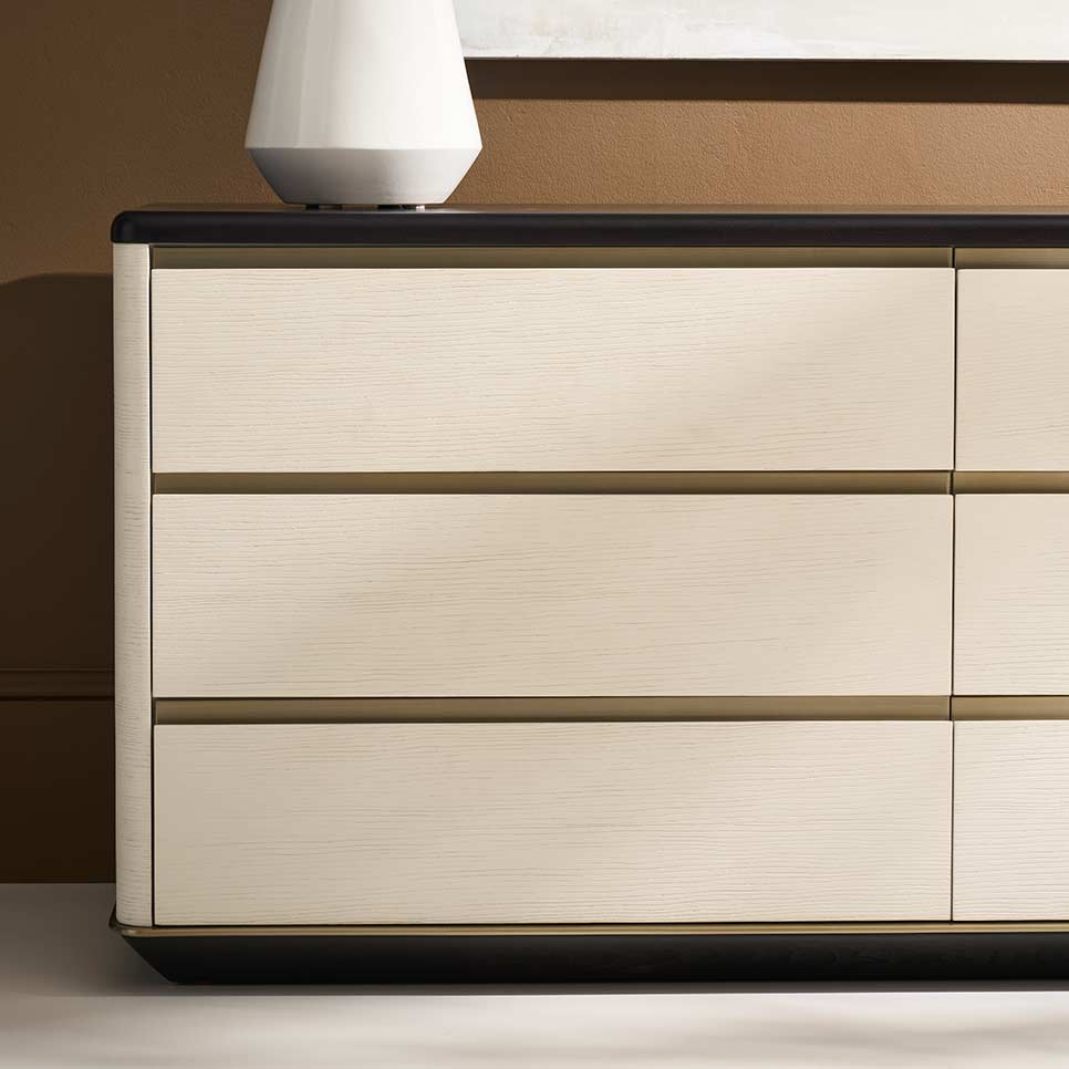 Madera Plinth Dresser – Opal | Caracole Fall 2025 | Elegant Contemporary Luxury Exclusive Designer Furniture