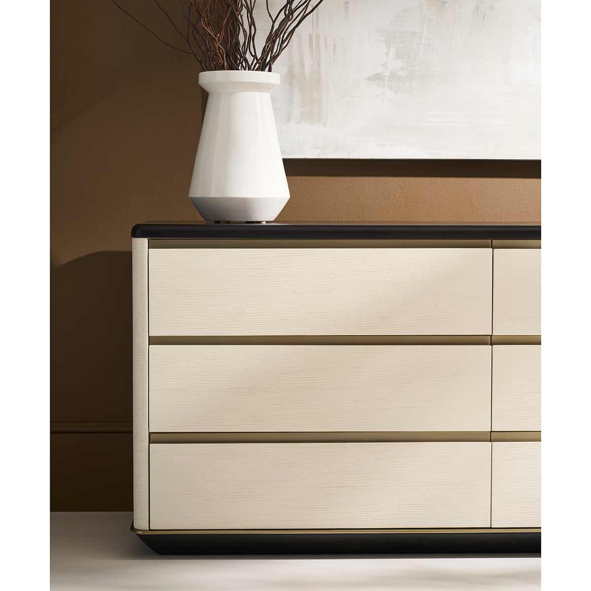 Madera Plinth Dresser – Opal | Caracole Fall 2025 | Elegant Contemporary Luxury Exclusive Designer Furniture
