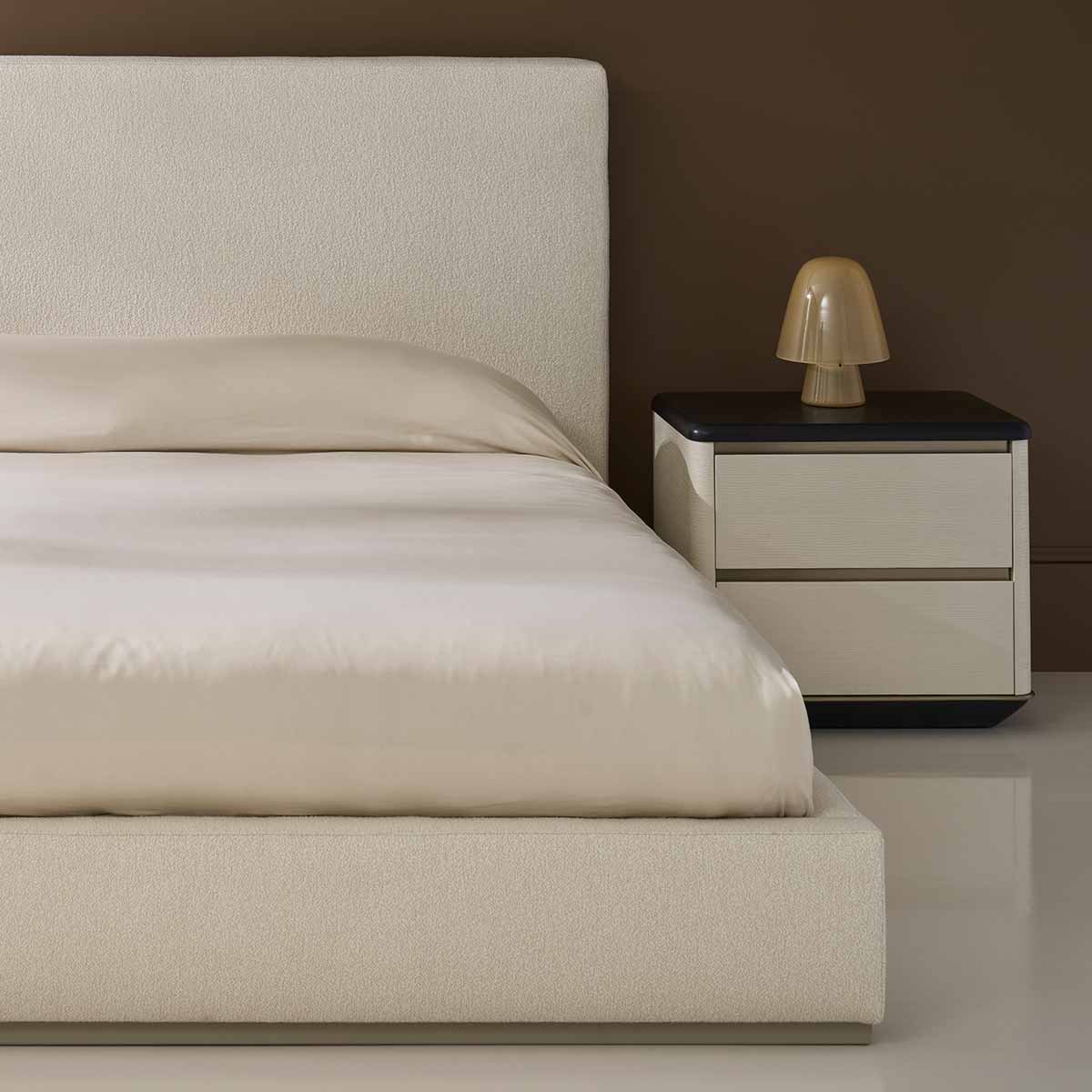 Madera Plinth Nightstand – Opal | Caracole Fall 2025 | Elegant Contemporary Luxury Exclusive Designer Furniture