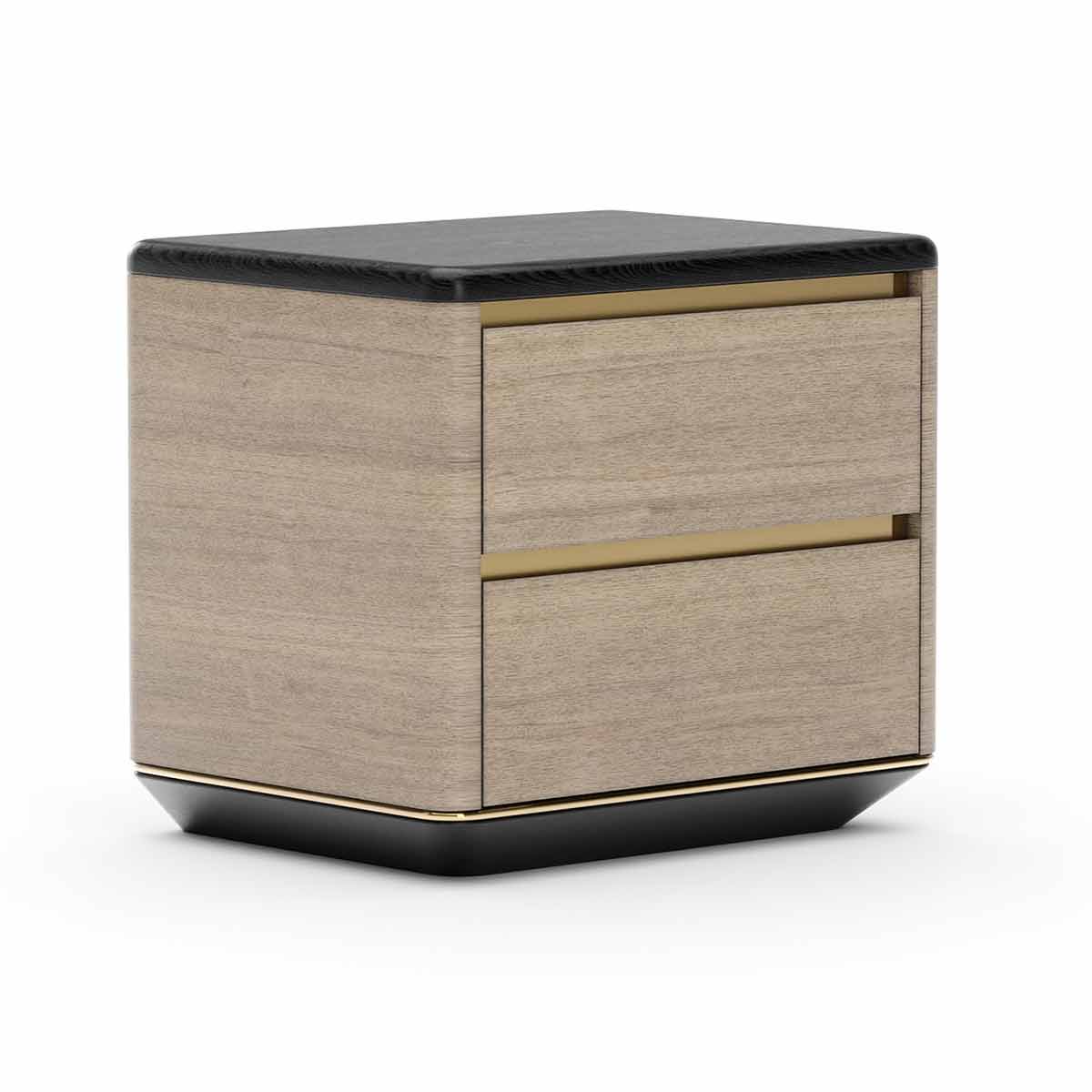 Madera Plinth Nightstand – Chocolate | Caracole Fall 2025 | Elegant Contemporary Luxury Exclusive Designer Furniture