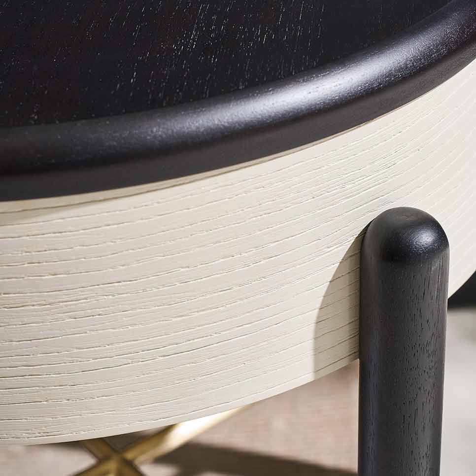 Madera Accent Nightstand – Opal | Caracole Fall 2025 | Elegant Contemporary Luxury Exclusive Designer Furniture