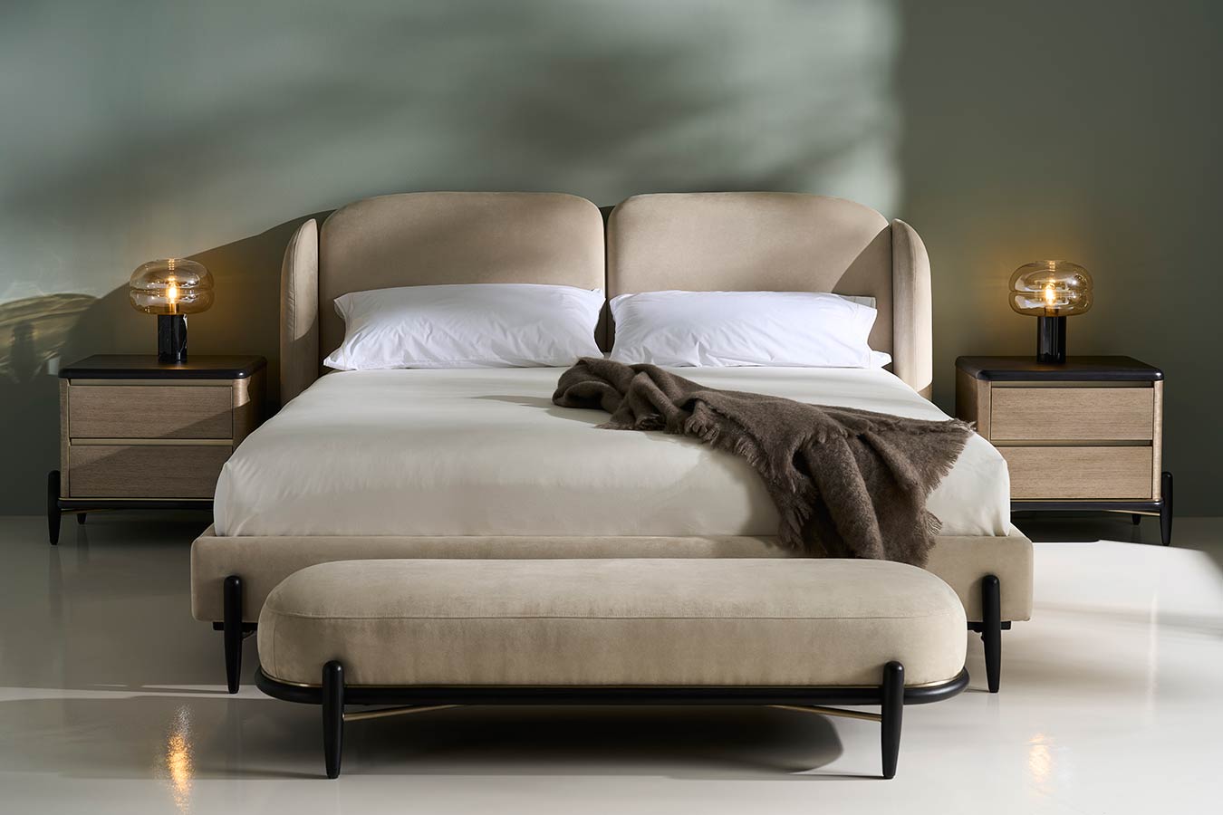Madera Bed | Caracole Fall 2025 | Elegant Contemporary Luxury Exclusive Designer Furniture