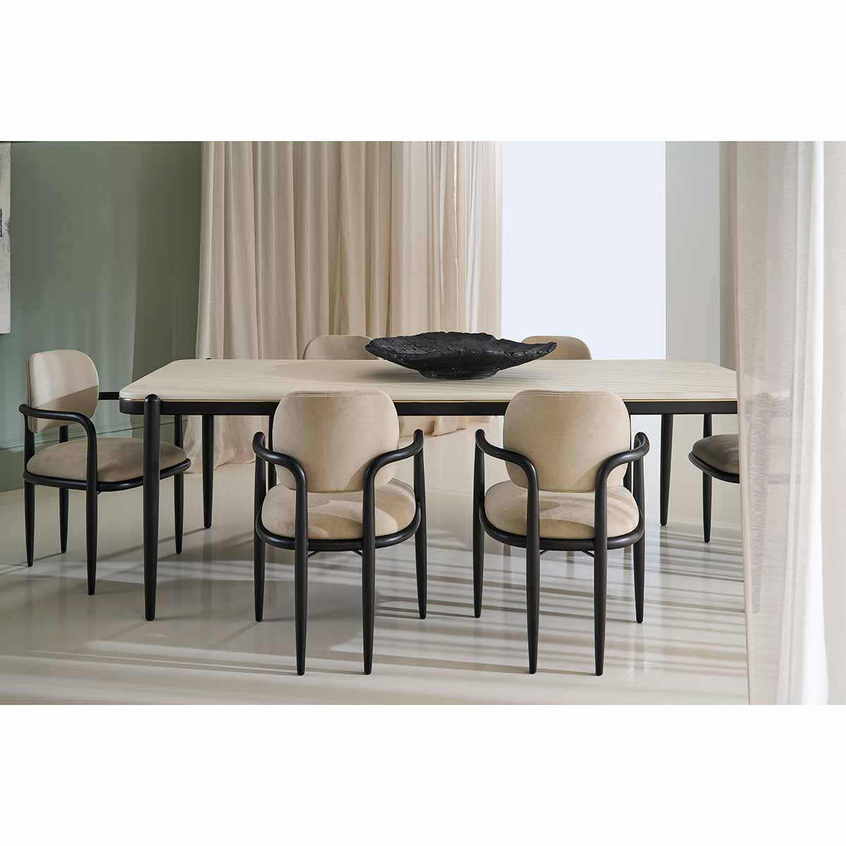 Madera Dining Table – Opal | Caracole Fall 2025 | Elegant Contemporary Luxury Exclusive Designer Furniture