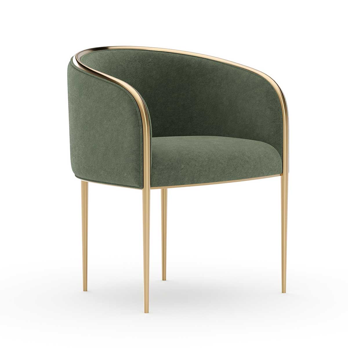 Tension Dining Chair – Eucalyptus | Caracole Fall 2025 | Elegant Contemporary Luxury Exclusive Designer Furniture