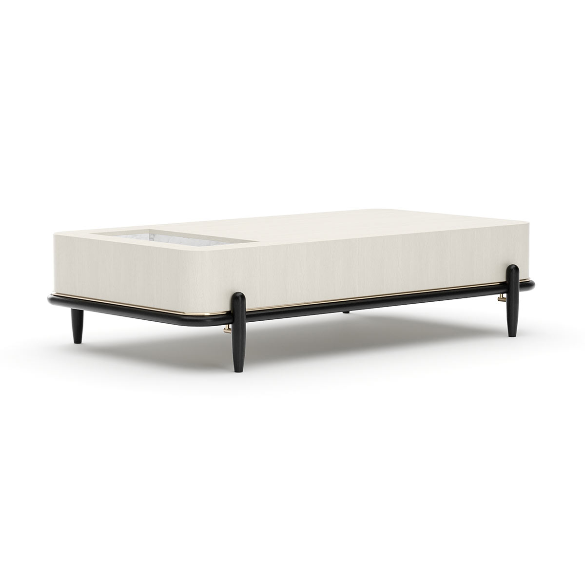 Madera Leg Cocktail Table | Caracole Fall 2025 | Elegant Contemporary Luxury Exclusive Designer Furniture