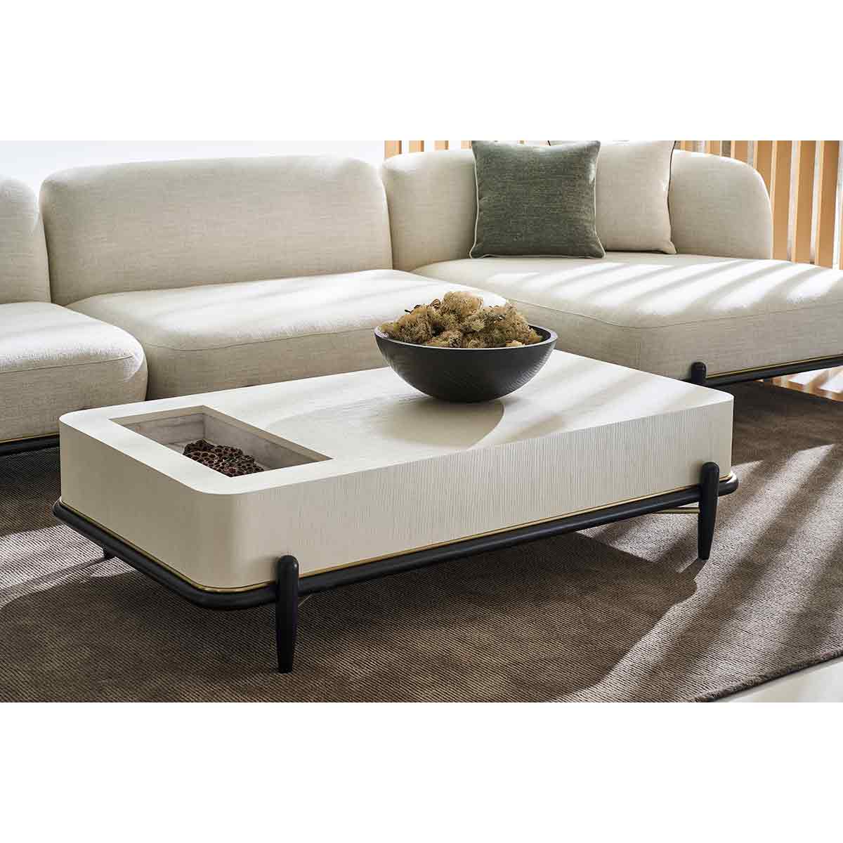 Madera Leg Cocktail Table | Caracole Fall 2025 | Elegant Contemporary Luxury Exclusive Designer Furniture