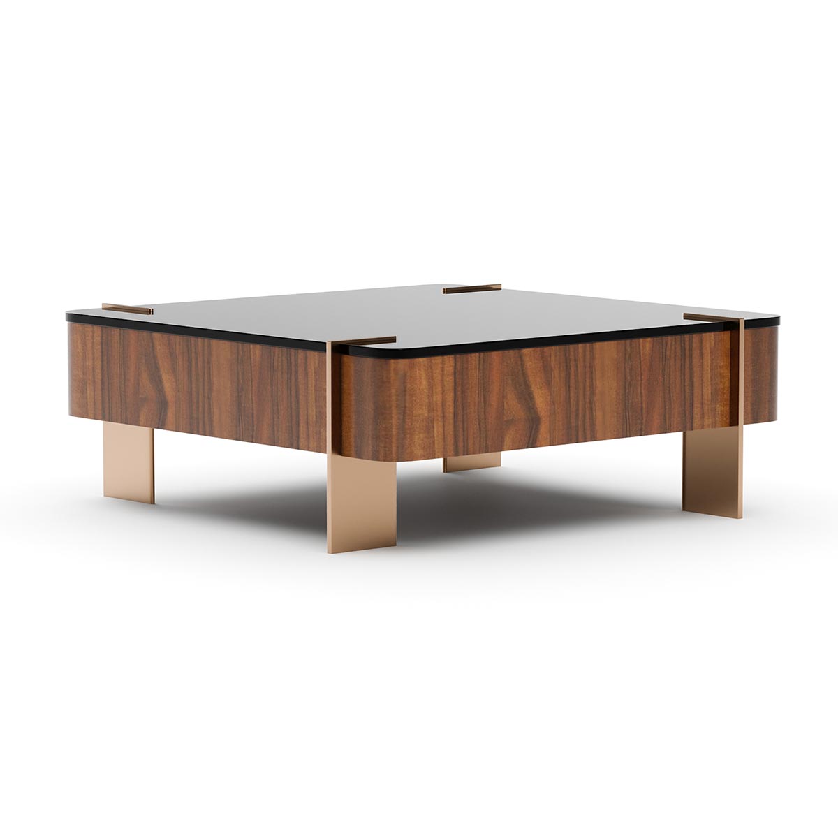 Altura Square Cocktail - Glass Top | Caracole Fall 2025 | Elegant Contemporary Luxury Exclusive Designer Furniture