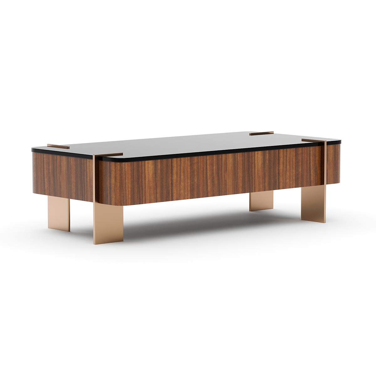 Altura Rectangular Cocktail – Glass Top | Caracole Fall 2025 | Elegant Contemporary Luxury Exclusive Designer Furniture