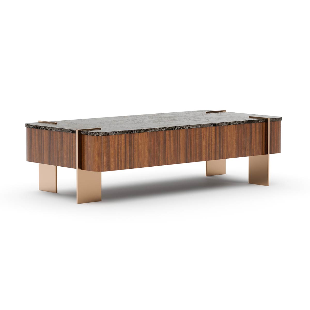 Altura Rectangular Cocktail - Stone Top | Caracole Fall 2025 | Elegant Contemporary Luxury Exclusive Designer Furniture