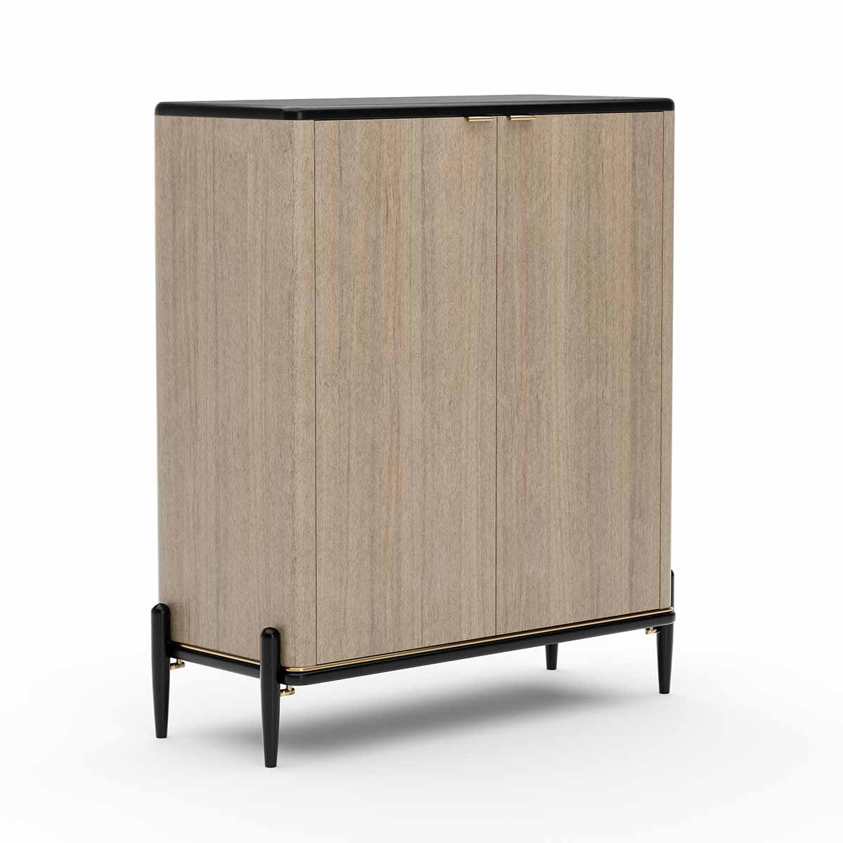 Madera Bar Cabinet – Chocolate | Caracole Fall 2025 | Elegant Contemporary Luxury Exclusive Designer Furniture