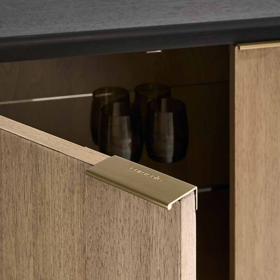 Madera Bar Cabinet – Chocolate | Caracole Fall 2025 | Elegant Contemporary Luxury Exclusive Designer Furniture