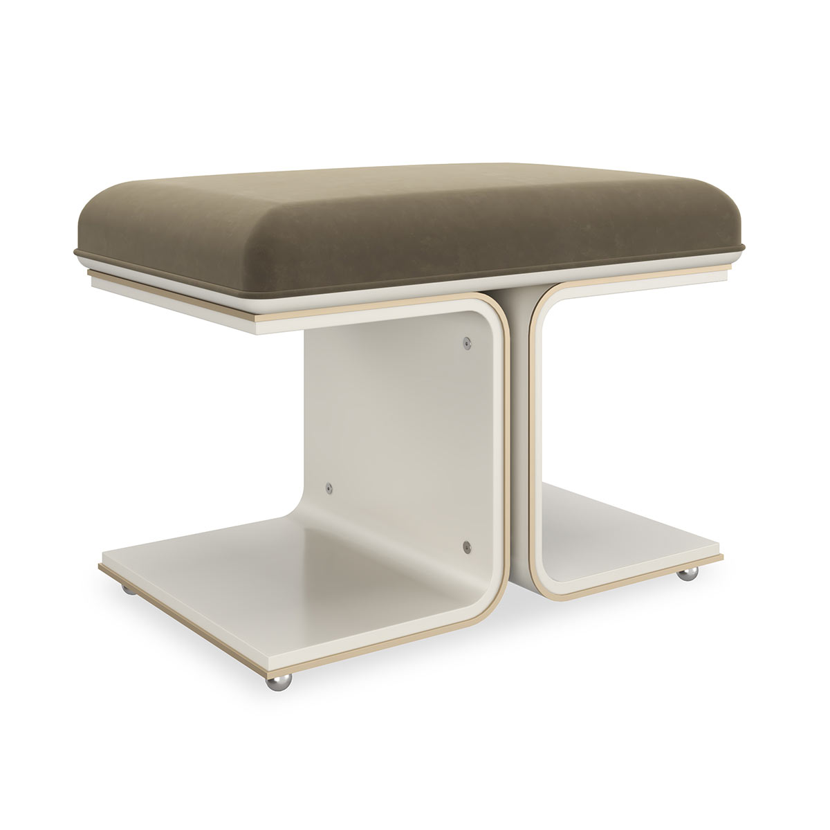 Balance Beam Ottoman | Caracole Fall 2025 | Elegant Contemporary Luxury Exclusive Designer Furniture