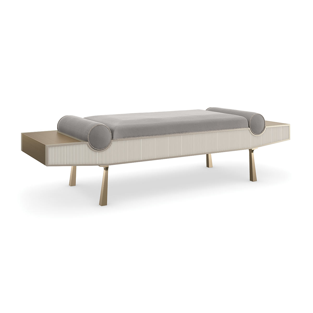 Roll Play Bench | Caracole Fall 2025 | Elegant Contemporary Luxury Exclusive Designer Furniture
