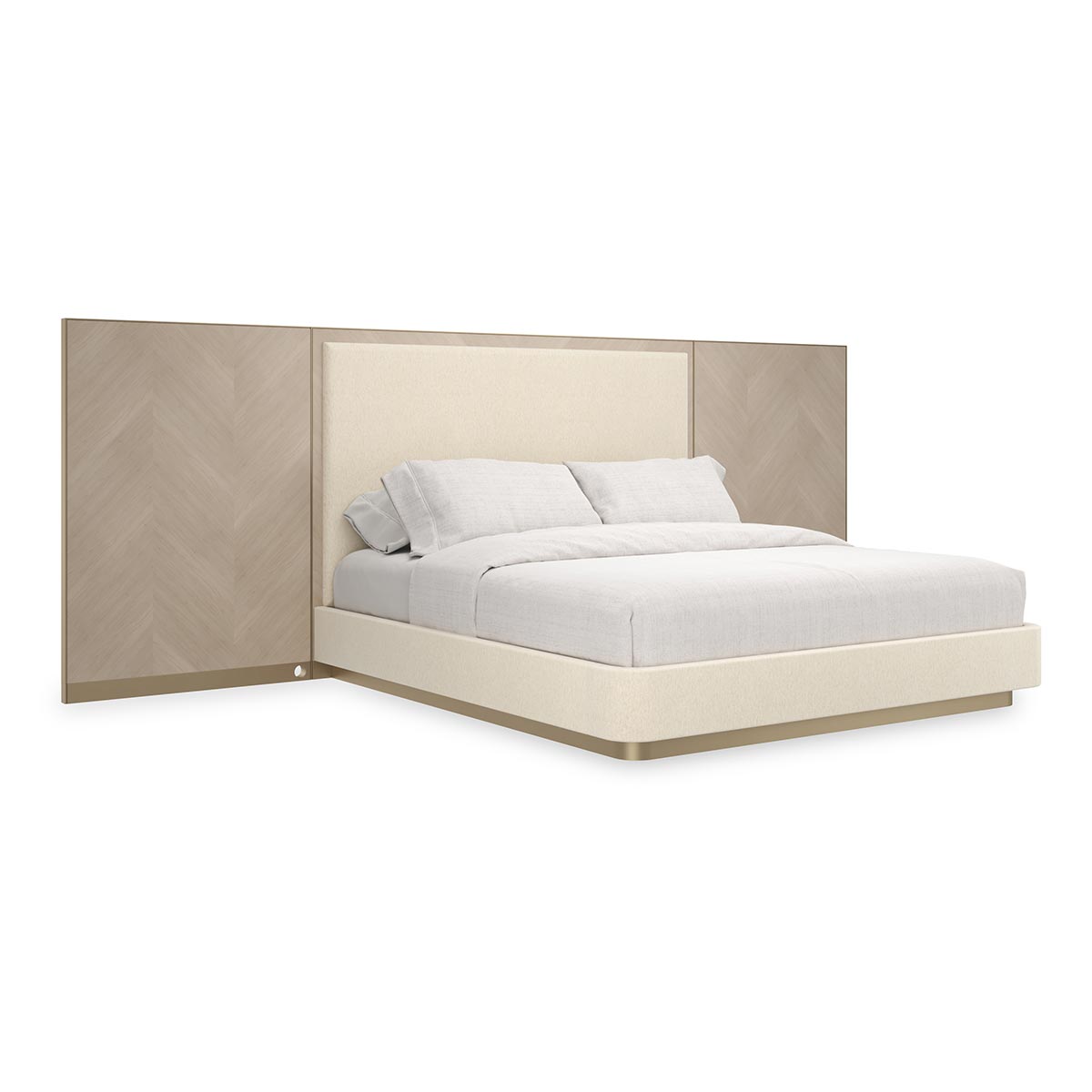 Anthology Bed With Wings | Caracole Fall 2025 | Elegant Contemporary Luxury Exclusive Designer Furniture