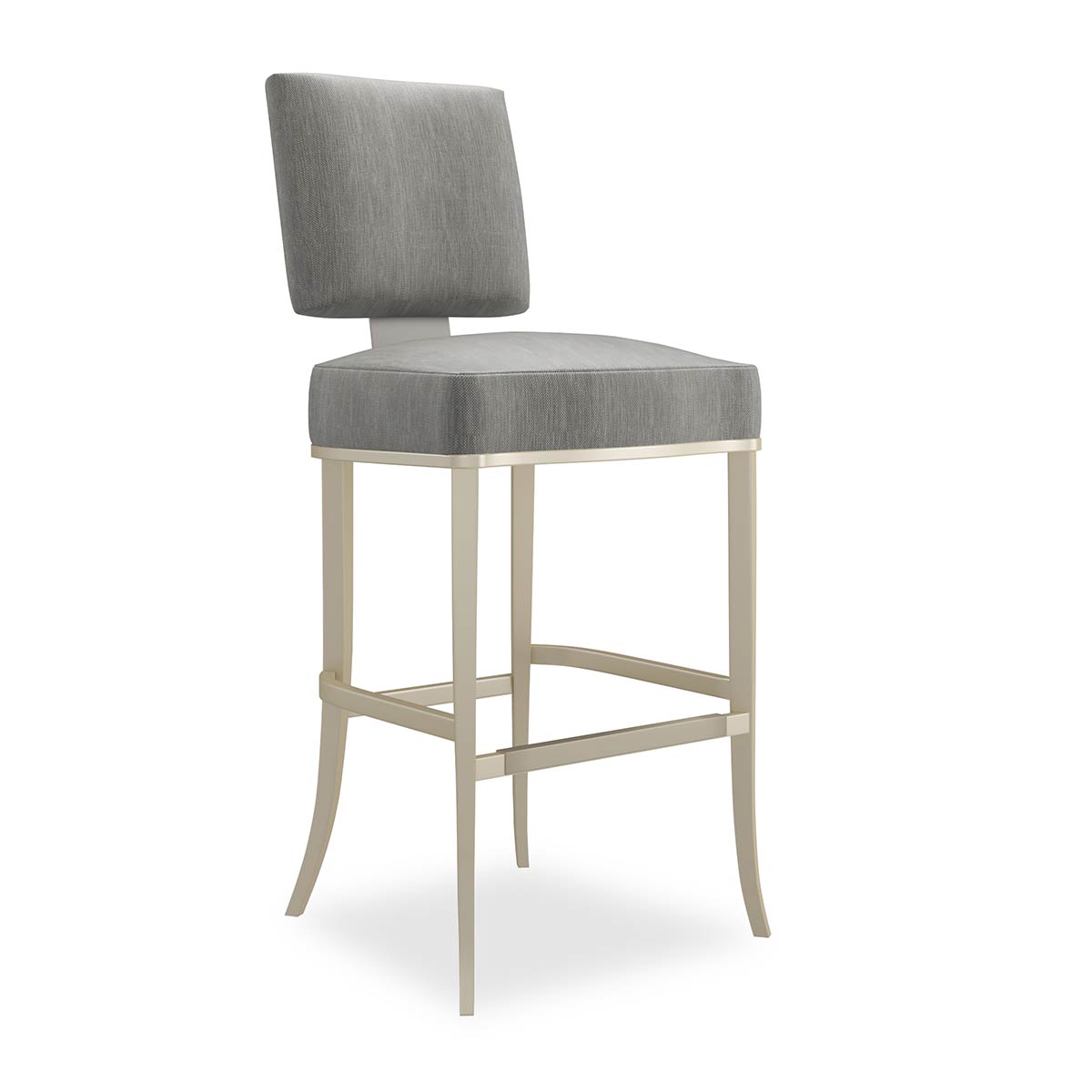 Reserved Seating Bar Stool | Caracole Fall 2025 | Elegant Contemporary Luxury Exclusive Designer Furniture