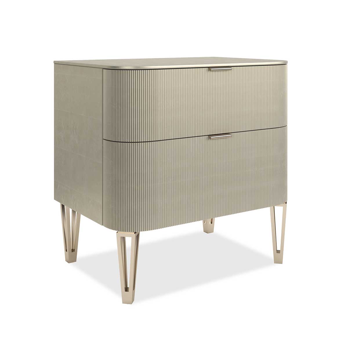 True Love Nightstand Small – Oracle | Caracole Classic | Elegant Contemporary Luxury Exclusive Designer Furniture