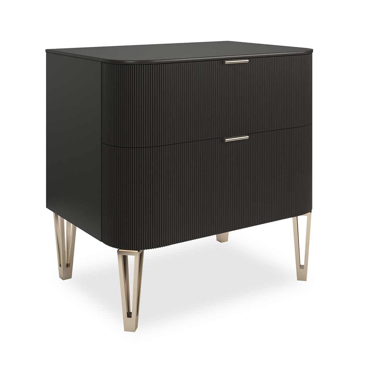 True Love Nightstand Small – Dark Chocolate | Caracole Classic | Elegant Contemporary Luxury Exclusive Designer Furniture